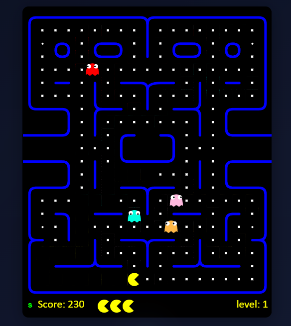 Arcade Maze browser game