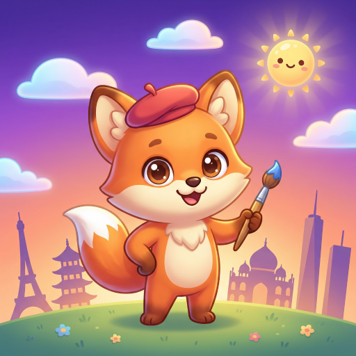 Fox Draw World browser game